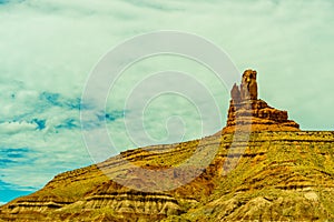 A road leading to Monument Valley