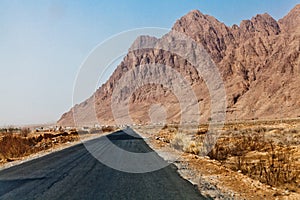 Road leading to the mountains