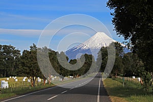 Road leading to Osorno Volcano, Patagonia, Chile
