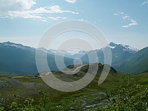 Road leading to a view point near Valdez, Alaska.