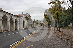 Road that leads to Monte Berico in vicenza photo