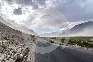 Road of Leh Ladakh, Jammu and Kashmir, India / Nubra Valley