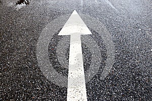 Road Lines and Arrow