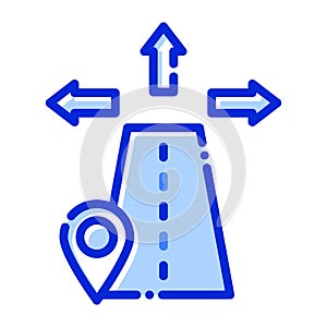 Road location, direction, road, location fully editable vector icon