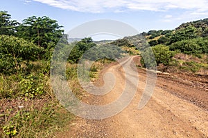 Road through Mago National Park, Ethiop