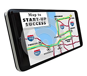 Road Map Start-Up Success Directions Navigation