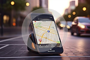 Road map street navigation gps