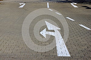 Road marking arrows