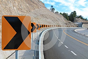 Road marking curve