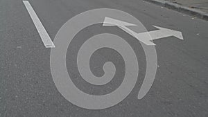 Road Marking Lines And Arrows