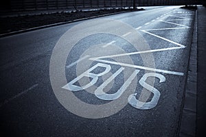 Road markings photo