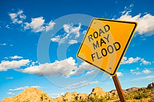 Road May Flood Warning Sign