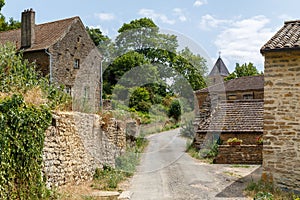 Road in medieval Berze village