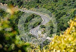 Road into Mesa Verde National Park