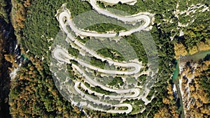 A road in the middle of Vikos Aoos National Park