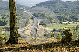 Road from Monforte de Lemos to BÃ³veda in Lugo