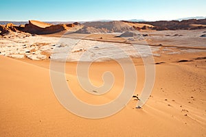 Road through The Moon Valley in Chile