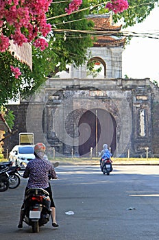 Road motion on the streets in Vinh, Vietnam