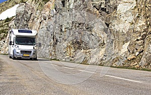 Road, with motorhome. photo