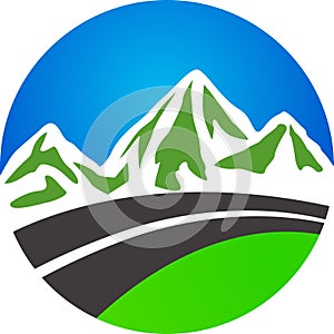 Road and mountain
