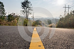 Road into mountain