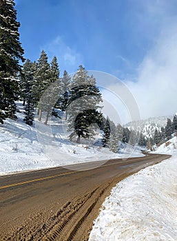 Road into the mountains