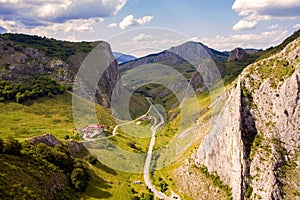 Road through mountains