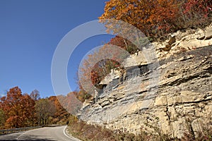 Road through mountains Appalachia photo