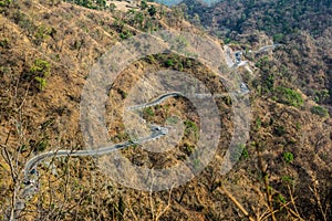 Road on the mountains of Bhimtal Nainital