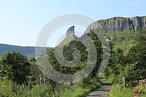 Road in the mountains in Glenade, County Leitrim, Ireland