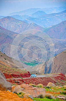 Road in the mountains of Morocco