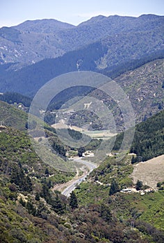 The Road Through Mountains Outside Picton Town