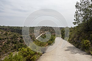 Road through the mountains of the Senia
