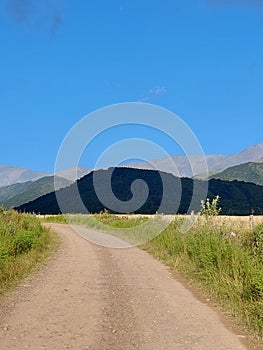 Road in Mountains of southamerica landscape
