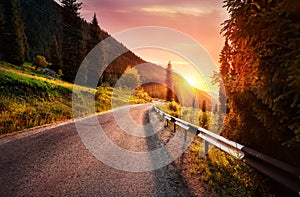 Road in the mountains