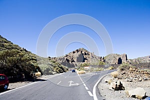 Road in mountains of Tenerife
