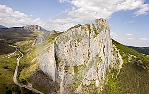 Road through mountains