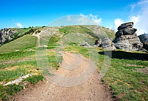 Road through mountains