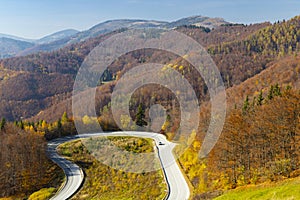 Road in National Park Slovensky Raj, Slovakia