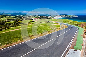 Road near La Revilla, north Spain