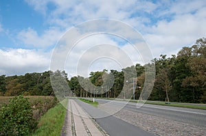 Road near Soro Lake in Denmark photo