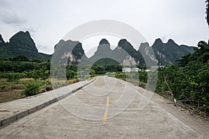 The road nearby li river