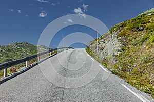 Road no. 55 on the Sognefjell in Jotunheimen