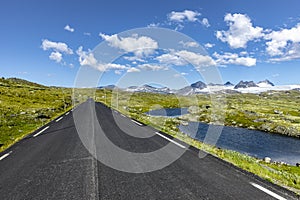 Road no. 55 on the Sognefjell in Jotunheimen