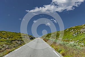 Road no. 55 on the Sognefjell in Jotunheimen