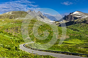 Road no. 55 on the Sognefjell in Jotunheimen photo