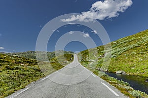 Road no. 55 on the Sognefjell in Jotunheimen photo