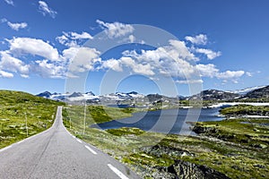 Road no. 55 on the Sognefjell in Jotunheimen photo