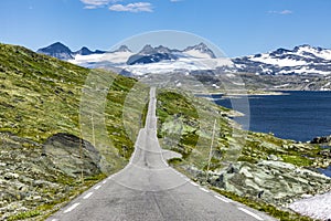 Road no. 55 on the Sognefjell in Jotunheimen photo