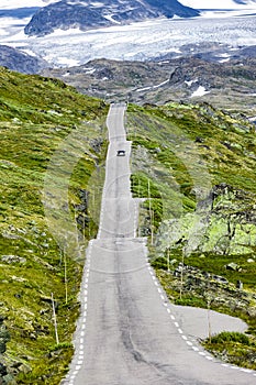 Road no. 55 on the Sognefjell in Jotunheimen photo